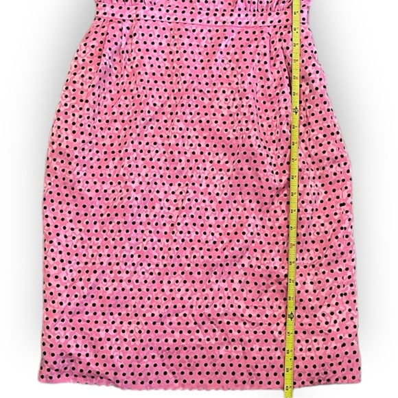 Super Rare Vintage Valentino Night- Silk Damask Polka Dot Dress. - Picture 9 of 10